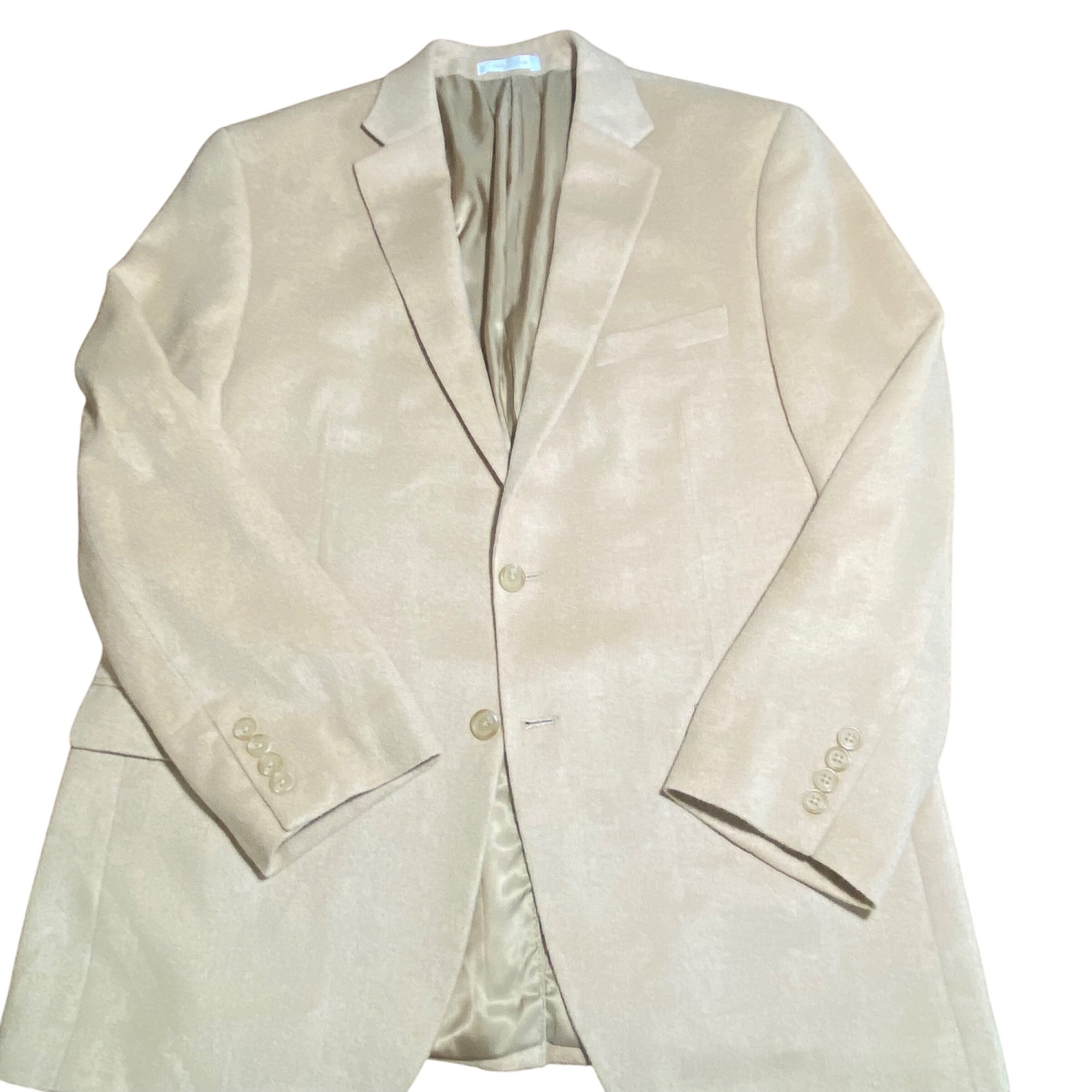 Lauren Ralph Lauren Mens 100% Camel Hair Blazer Sport Coat Tan 42r Rn90736